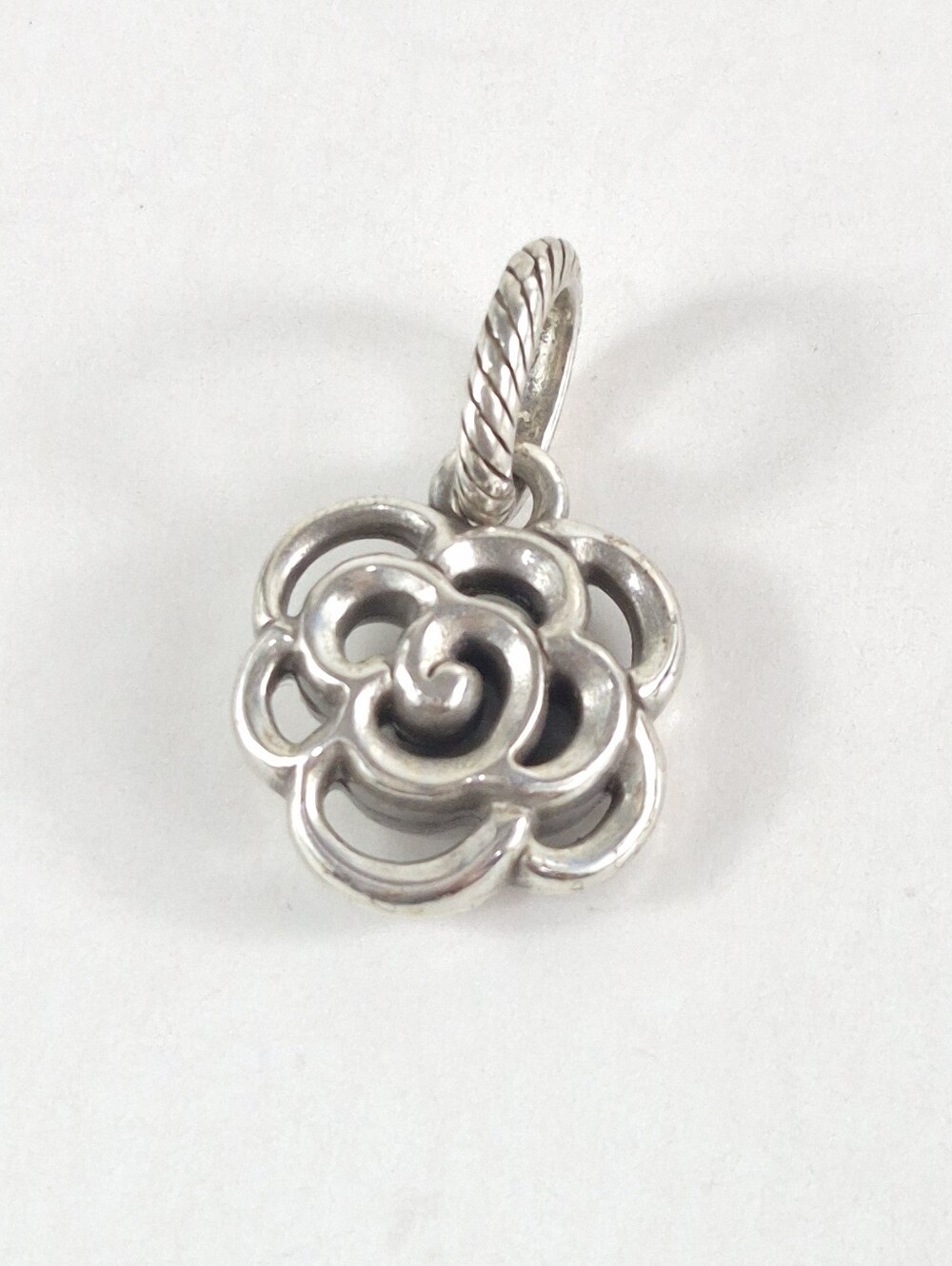 Brighton Open Work Rose Flower Charm
